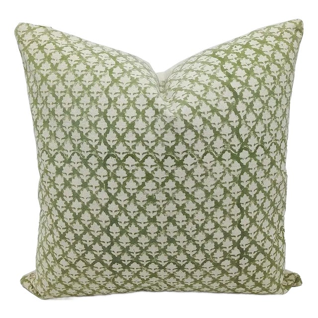 Fabdivine Cotton Cushion Cover With Block Print 20x20 Inch Thick Cotton-Pink City For Sale