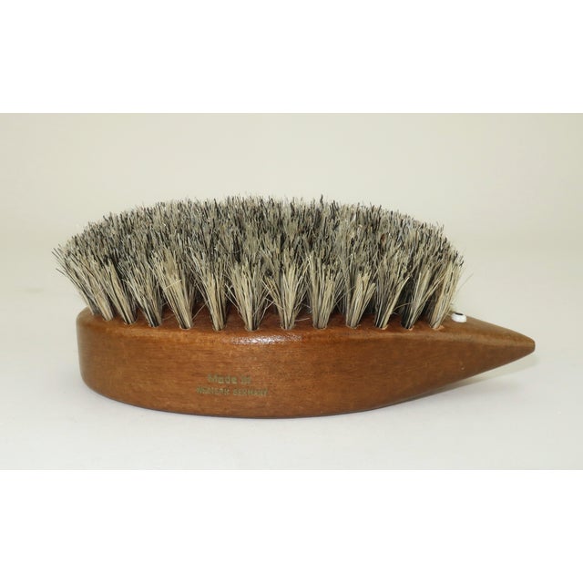 Wood Mid 20th Century Modern Teak Wood Hedgehog Brush For Sale - Image 7 of 11