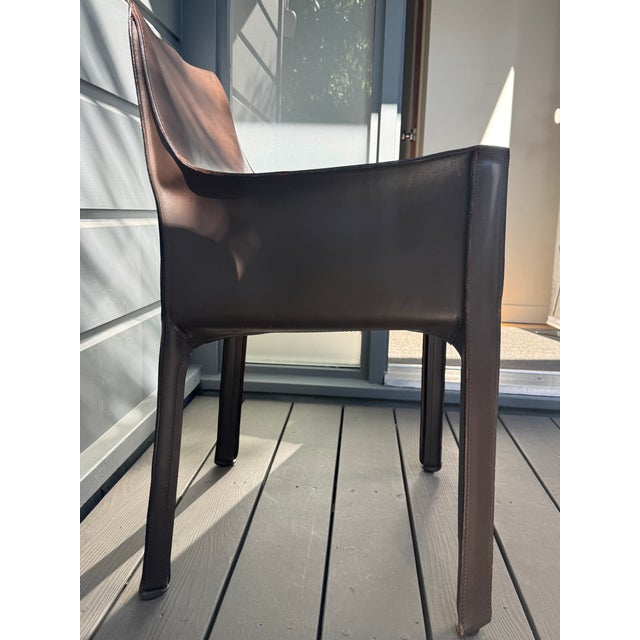 Mario Bellini Mario Bellini Cab Arm Chair (2) 1990s. For Sale - Image 4 of 17