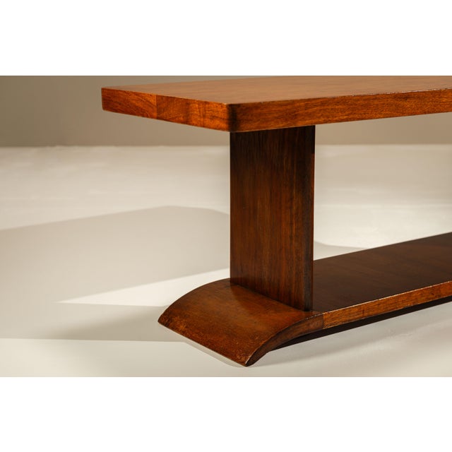 Wood Coffee Table in Mahogany by T Woonhuys, the Netherlands, 1930s For Sale - Image 7 of 9