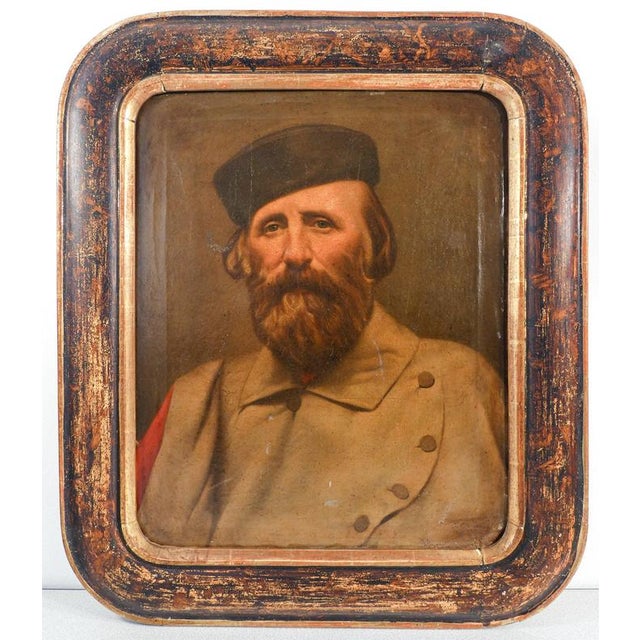 Portrait of Giuseppe Garibaldi, Late 19th Century, Oil on Canvas For Sale - Image 14 of 14