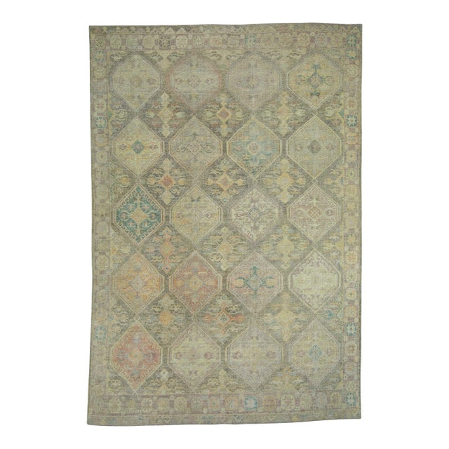 Turkish Oushak Rug 9' x 13'2" #18646 For Sale