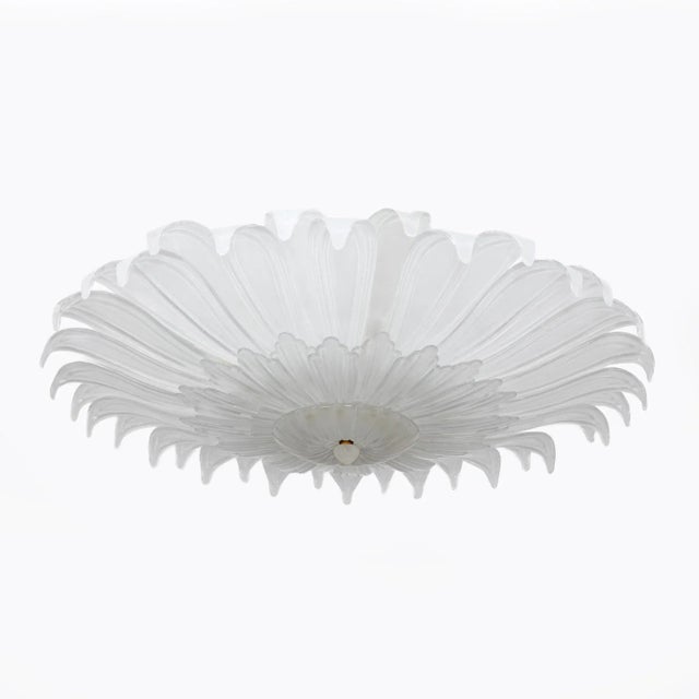 Mid-Century Modern Mid-Century Modern Italian Murano Glass Margherita Ceiling Light, 1990s For Sale - Image 3 of 8