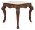 Ralph Lauren French Rococo Louis XV Carved Oak Marble Top Tea Table or Center Table For Sale