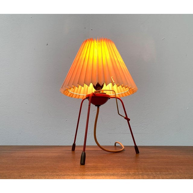 Beige Mid-Century Type 1624 Table Lamp by Josef Hurka for Napako, 1960s For Sale - Image 8 of 18