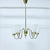 1950s Swedish Modern Brass Chandelier from Bergboms, 1940s For Sale - Image 5 of 11