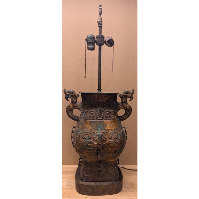 Metal Mid 20th Century Pair of Warren Kessler Table Lamps For Sale - Image 7 of 10