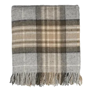 Highland Tweeds Wool Fluffy Throw - McKellar