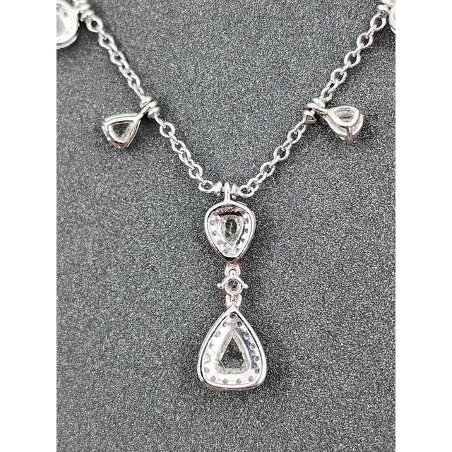Early 21st Century 2.85 Ct Rose Cut Diamond Necklace For Sale - Image 5 of 9