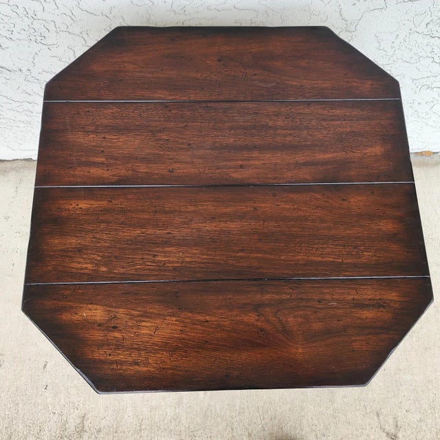 Wood Vintage Lexington Palmer Home Collection Side Table For Sale - Image 7 of 10