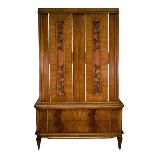 Mid-Century 43.5" Highboy Dresser by J. L. Metz Furniture Co For Sale