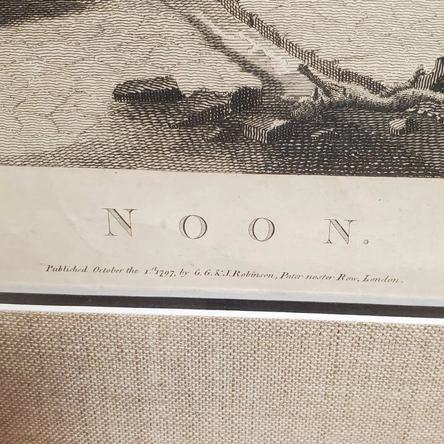 18th Century William Hogarth Four Times of Day Engravings - Set of 3 Framed Prints For Sale - Image 16 of 17