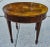 Mid-Century Modern Mid-Century Flame Mahogany Oval Gueridon Table With Pull-Out Tray For Sale - Image 3 of 8