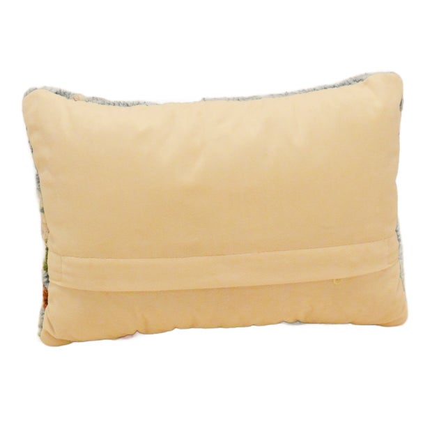 Bring a touch of serene, woodland charm to your home with this exquisite vintage hand-hooked accent pillow. Featuring a...