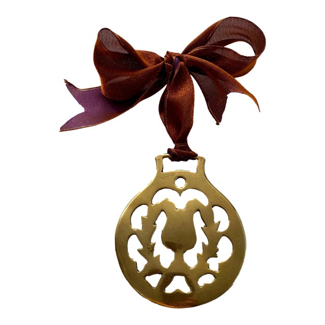 Antique English Horse Brass Ornament For Sale