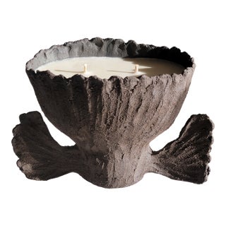 Handmade Organic Ceramic Tulip Vessel / Candle by Tania Whalen For Sale