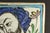 19th C. Persian Glazed Earthenware Polychrome Tile With Man's Portrait For Sale - Image 4 of 11