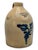 Excellent & Unsusal 1 1/2 Gallon Size Antique American Blue Flower Decorated Stoneware Jug From Vermont Circa 1870s For Sale In Boston - Image 6 of 18
