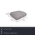 Modern Jalis 21 Set of Fabric Two-Seater Stool and Grey Sofa, Set of 2 For Sale - Image 3 of 18