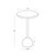 Arthur Accent Table, Natural Brass For Sale - Image 4 of 5