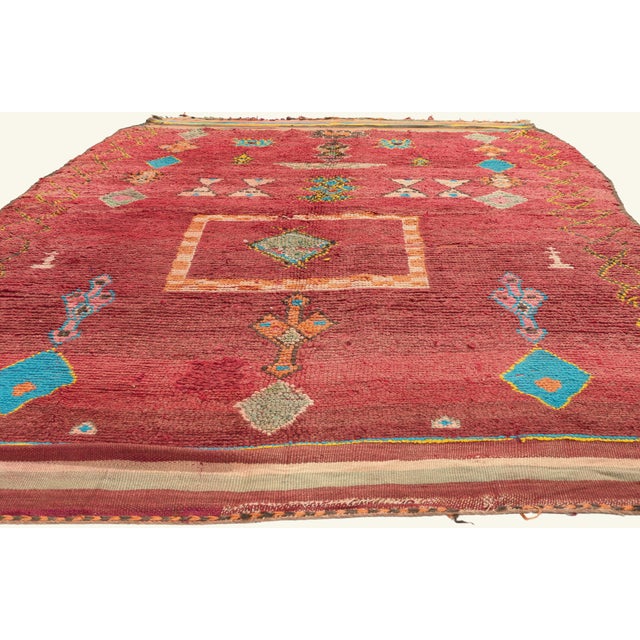 Tribal Vintage Taznakht Moroccan Rug, 06'07 X 09'10 For Sale - Image 3 of 10