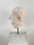 White Plaster Sculpture Depicting the Face of a Man, Italy, 20th Century For Sale - Image 8 of 13