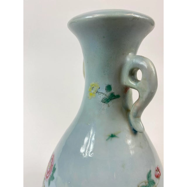 Mid 18th Century Painted Porcelian Vase For Sale - Image 4 of 10