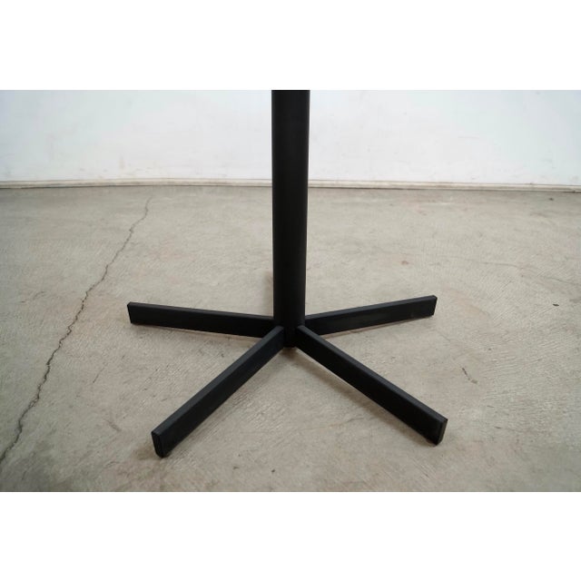 1980’s Postmodern Metal & Glass Side Table For Sale - Image 10 of 12