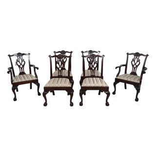 Set of 6 Stickley Mahogany Dining Room Chairs For Sale