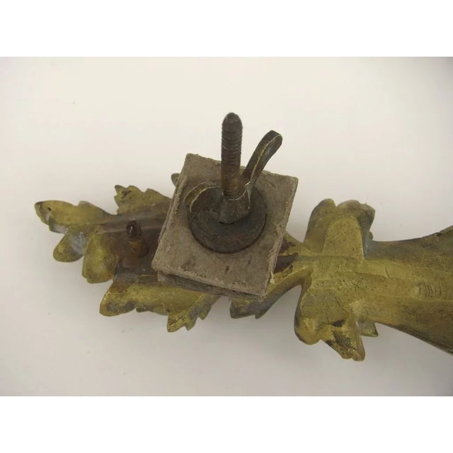 French Bronze d'ore Curtain Tie Backs Early 19th Century Gilt For Sale - Image 4 of 5