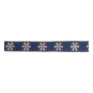 Snowflake Wired Ribbon (Set of 2) For Sale
