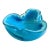 Mid Century Alfredo Barbini Murano Art Glass Bowl - Bullicante Blue With Gold Flecks, Italy For Sale