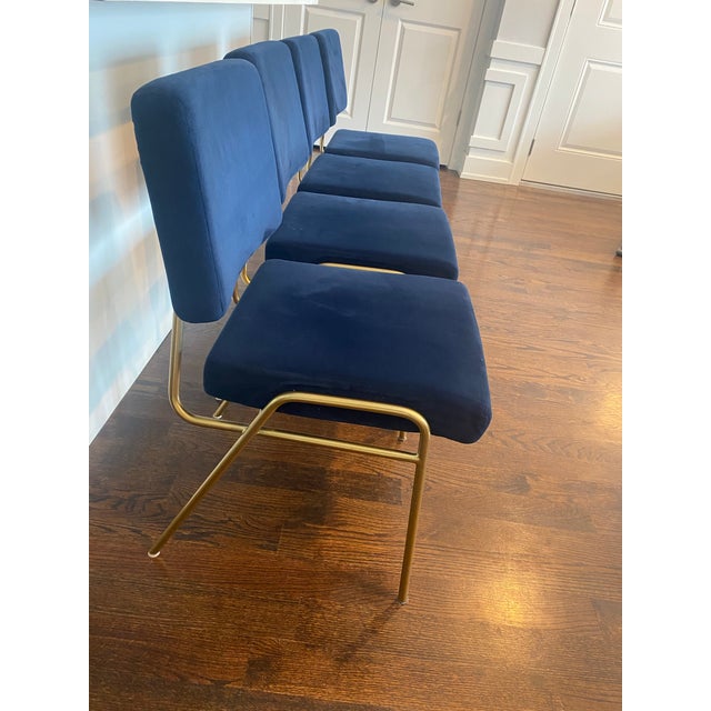 Contemporary West Elm - Wire Frame Dining Chair (Set of 4) - Great Condition For Sale - Image 3 of 7