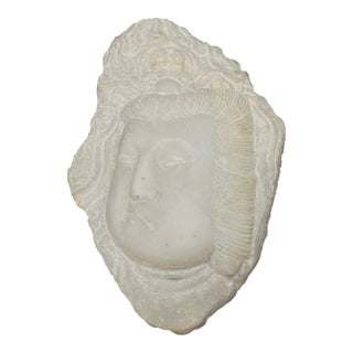 19th Century Marble Quan Yin Relic For Sale