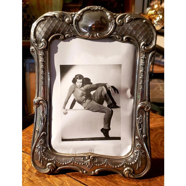 Metal Late 19th Century Henry Mathews Sterling Silver Picture Frame For Sale - Image 7 of 7