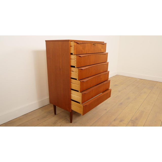 Vintage Danish Chest of Drawers in Teak For Sale - Image 9 of 10