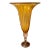 1990s Murano Style Glass Fluted Pedestal Style Dramatic Taper Tulip Vase, Made in Italy For Sale