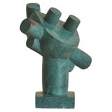 20th Century French Bronze Abstract Sculpture For Sale