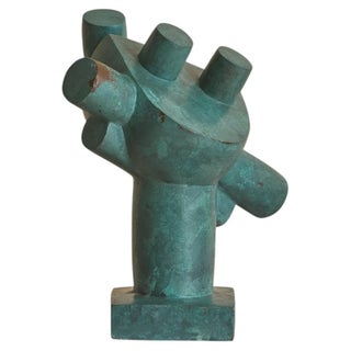20th Century French Bronze Abstract Sculpture For Sale