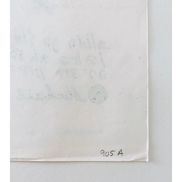 Michail Grobman, Post Soviet Nonconformist Avant Garde Russian Israeli Screen Print Lithograph, 1976 For Sale - Image 9 of 10