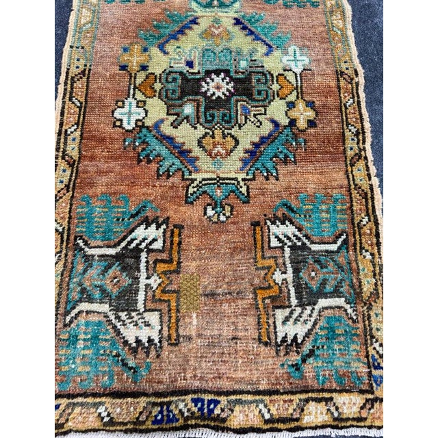 Contemporary Turkish Yastik Rug 1'8" x 3' For Sale - Image 3 of 5