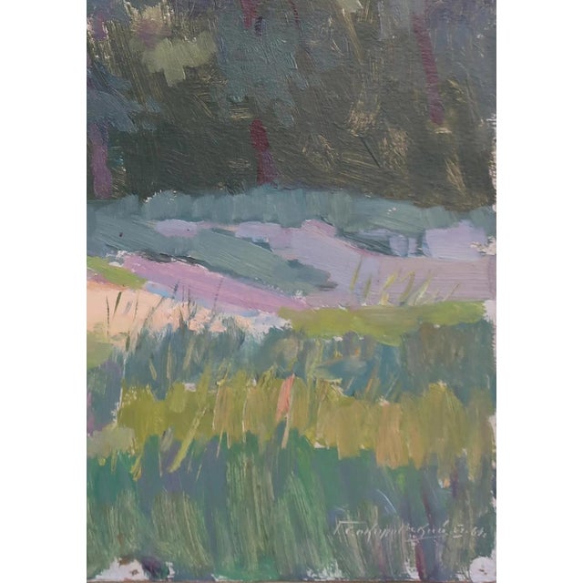 Impressionist Forest Oil Painting, Ukrainian Artist Sokolovsky, 1964 47-34 For Sale - Image 6 of 6