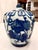 Chinese Blue & White Chinese Porcelain Ginger Jar With Lid — Grape Vine Motif, Qianlong Mark For Sale - Image 3 of 7