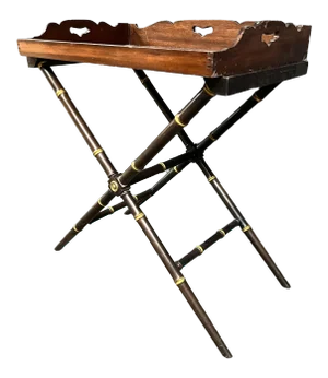 Regency Style Faux Bamboo Tray Table