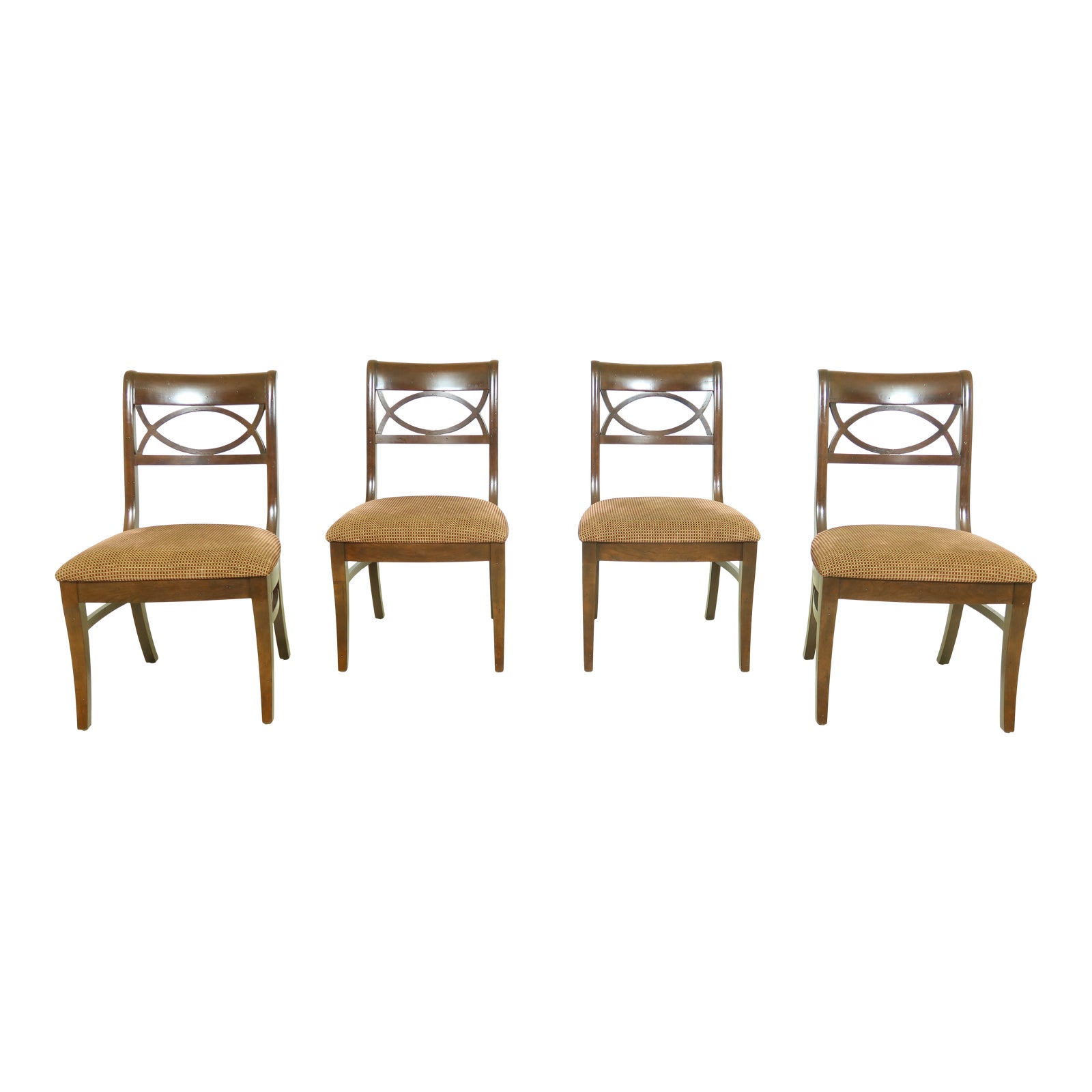 Set of 4 Stickley Regency Style Cherry Dining Chairs Chairish
