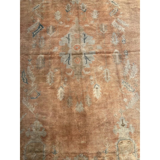 Antique Turkish Oushak rugs have been woven in Western Turkey since the beginning of the Ottoman period. Historians...