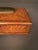 Chestnut 19th Century English Inlaid Satinwood Sewing Box With Mirror & Pincushion, Circa 1890 For Sale - Image 8 of 11