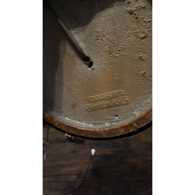 Mid-Century Modern 1930s Walter Von Nessen Swing Arm Floor Lamp | Machine Age Brass Torchiere, Brooklyn For Sale - Image 3 of 12