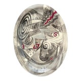 Vintage Postmodern Abstract Original Studio Pottery Tray For Sale