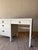 Metal Vintage Simmons Metal Desk With Original Square Pulls, C 1940s For Sale - Image 7 of 15